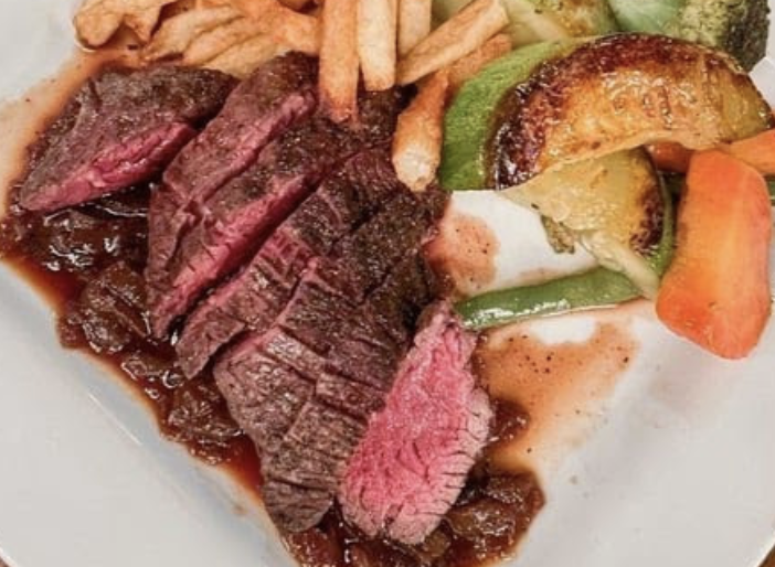 La Frite Belgian Bistro signature dishes Saumon DijonaiseSteak au PoivreEscargots Bourguignon
